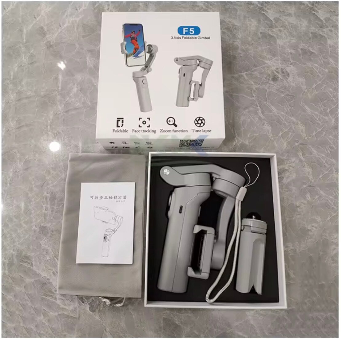 Stabilisateur Gimbal Pliable F5