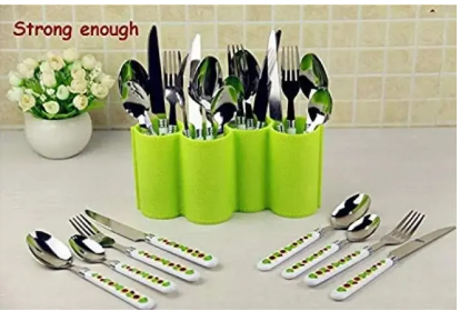 Plastic Kitchen Utensil Holder Dinnerware Rack Tableware Organizer Boxes Spoon Rest Fork Stand Knife Box