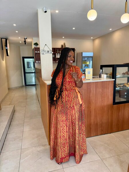 Robe longue imprimée élégante