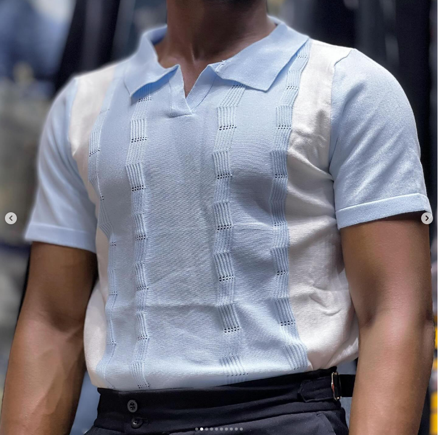 men's polo shirt blue 