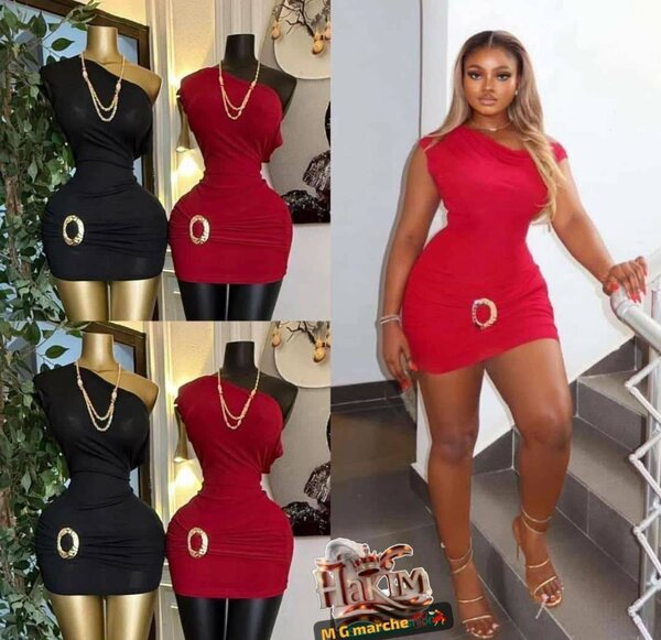 Robe rouge élégante soirée