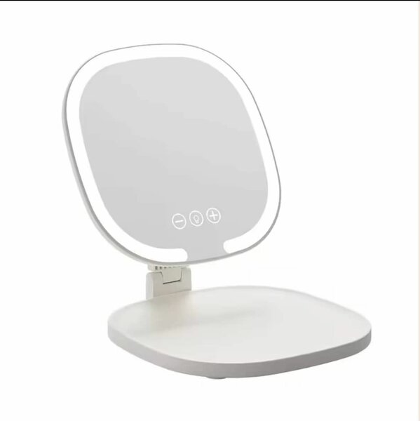 Miroir LED compact pliable