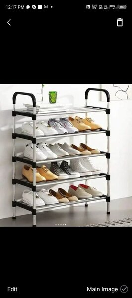 Multipurpose 5 Layer Plastic Shoe Rack for Home