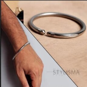 Silver Men Steel (Karra) Bangles boys and men