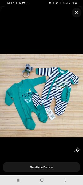 Ensemble de vêtements pour bébé