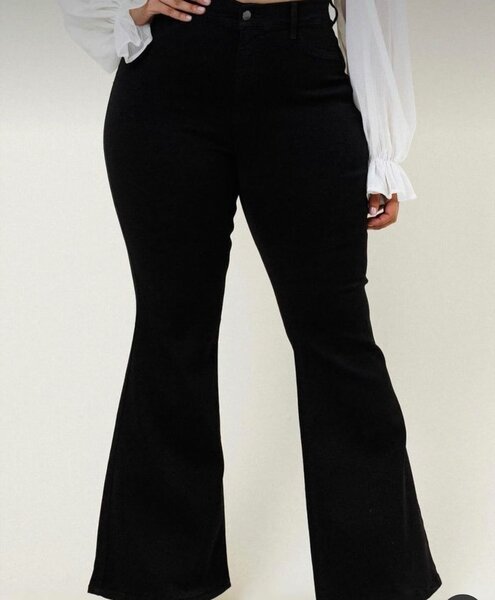 Wide leg jeans in colors