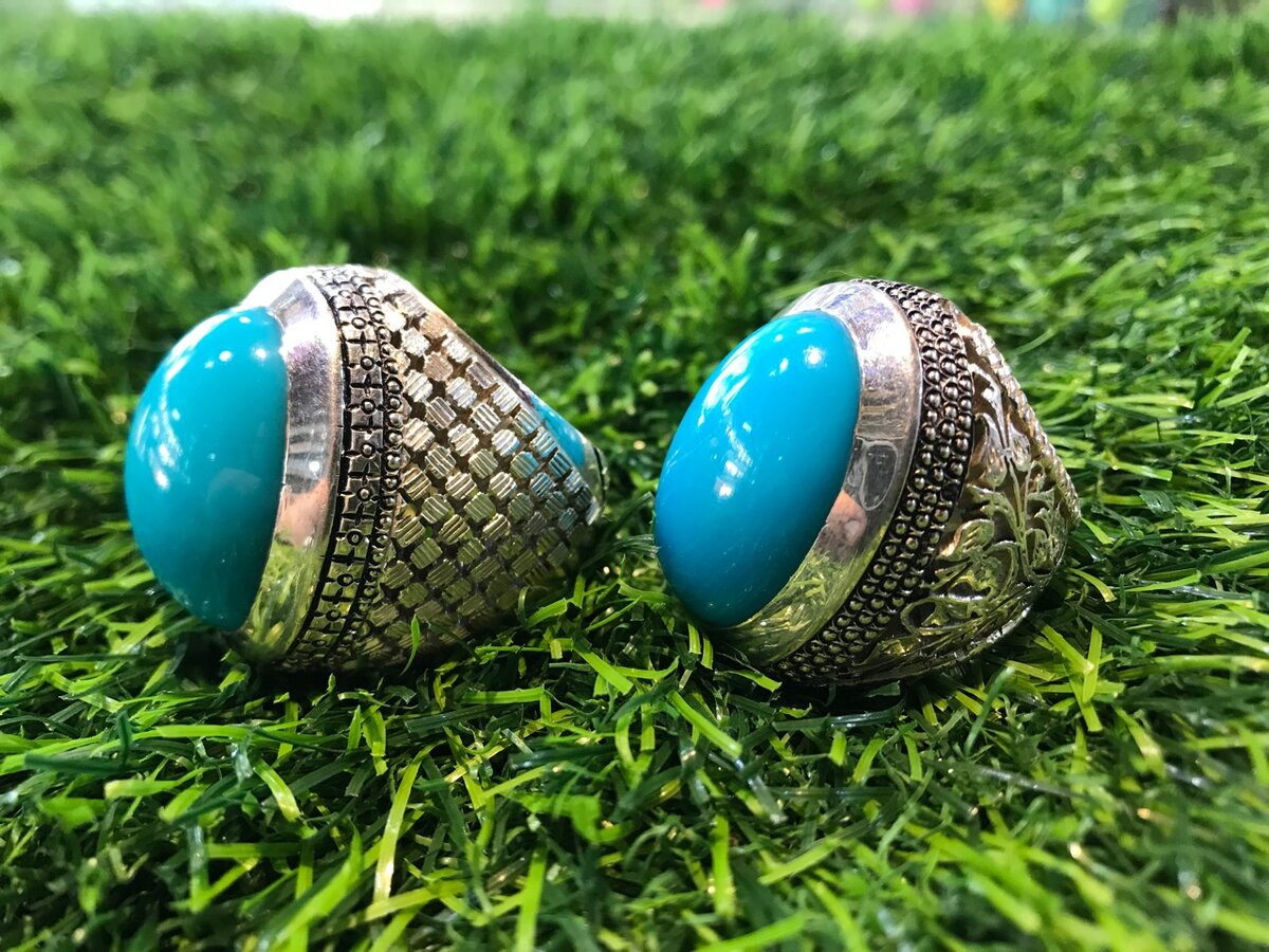 Ring chandi stone irani froza