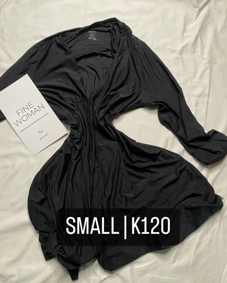 Beautiful women's robe black