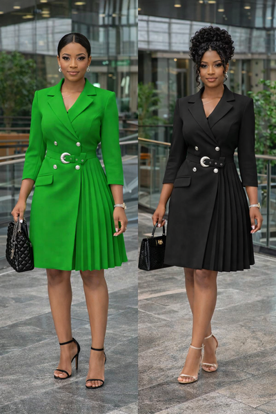 Robe Élégante Ceinturée Femme