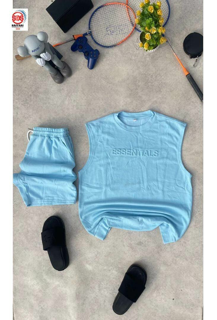 Ensemble de sport bleu pour hommes