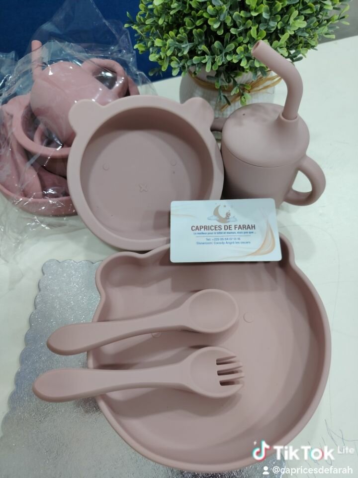 Set Repas Bébé en Silicone