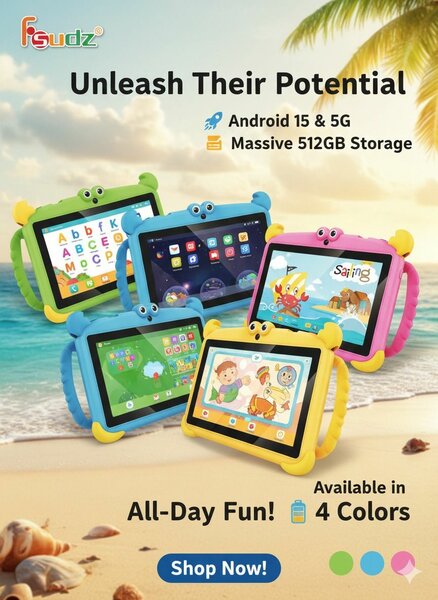 Tablette Enfant Android 15