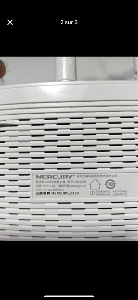 Routeur Wi-Fi Mercury 300m