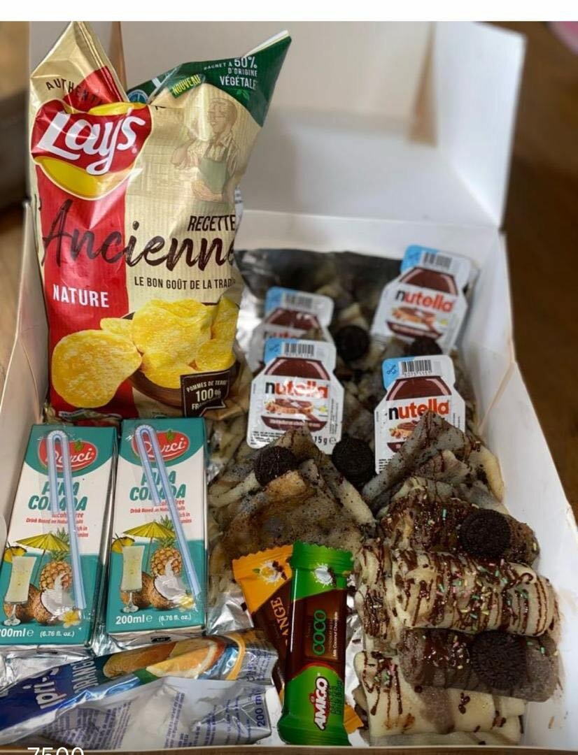 Boxes de crêpes sucrées