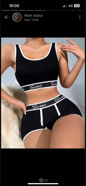 Ensemble Lingerie Femme Sport