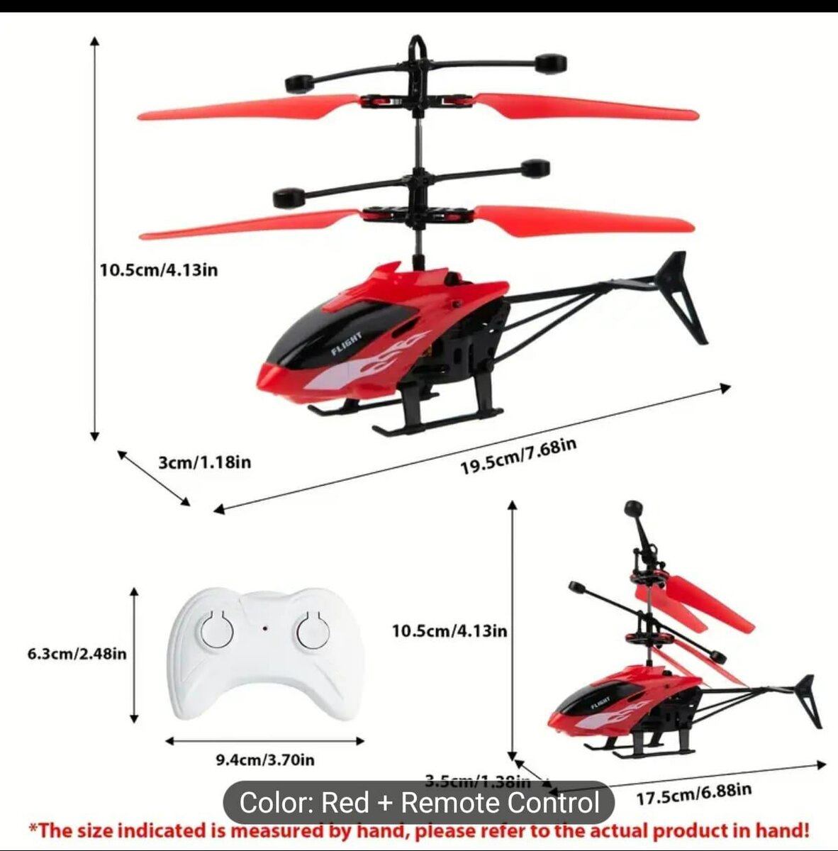 Hélicoptère Télécommandé Rouge
