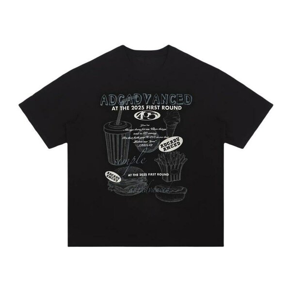 T-shirt noir imprimé tendance