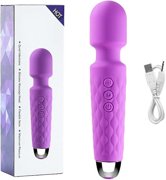 Hot wand clitoris and gspot stimulating vibrator.