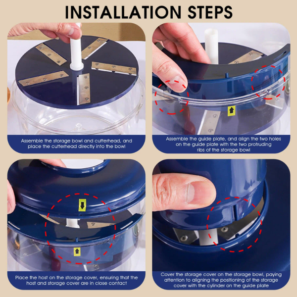 Hachoir manuel multifonction