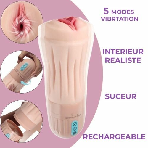 Vagin Suceur Vibrant Stroker