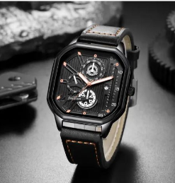 Montre Homme Sport Montre-bracelet En Simili Cuir Hommes