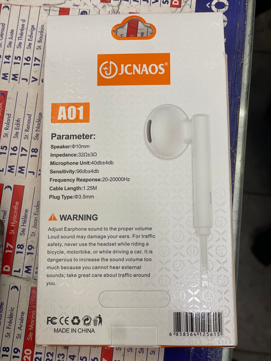 Écouteurs Stéréo Hi-Fi A01