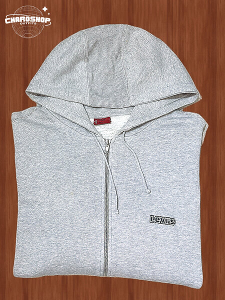Hoodie zippé gris confortable