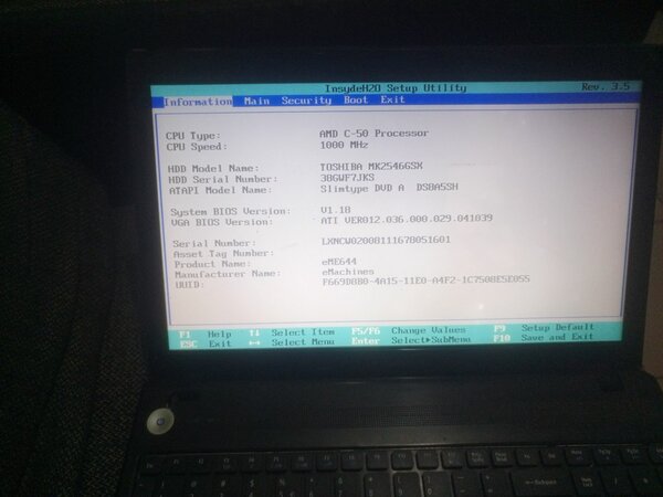 eMachines Portable Laptop 15"