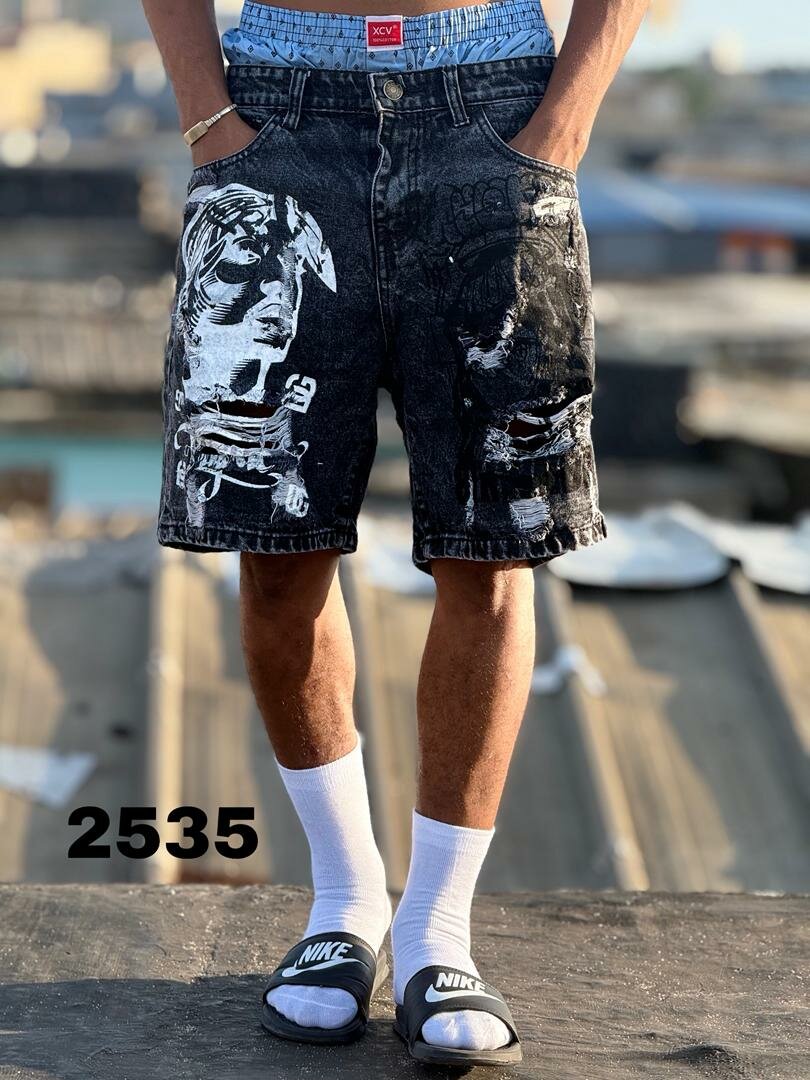 Shorts en jean décontractés homme