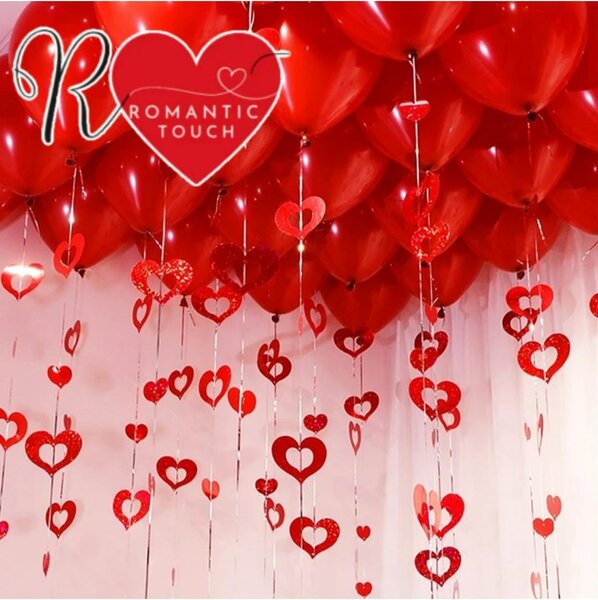 Guirlande Coeurs Romantiques