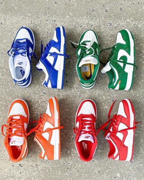 Sneakers colorés variés