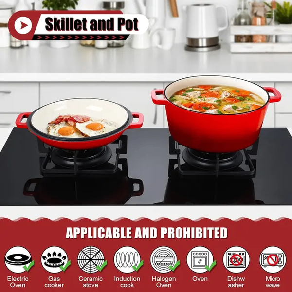 5 liters Enamel Cast Iron