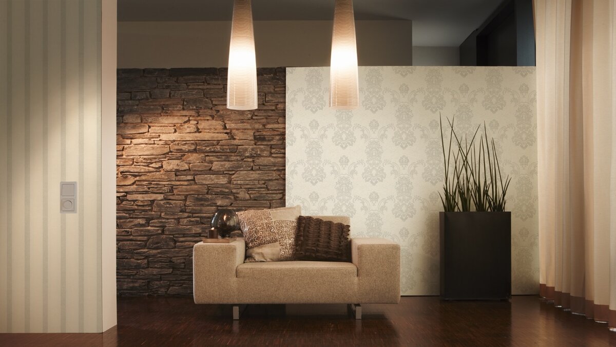 Papier peint rayé élégant