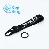 1-PC Motorcycle Collectable Strap Embroidery Keyring Keychain For Honda Yamaha Suzuki Ducati BMW Aprilia Kawasaki Benelli Key Ring Chain