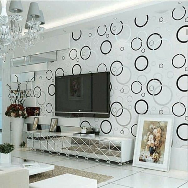 Papier peint cercles 3D