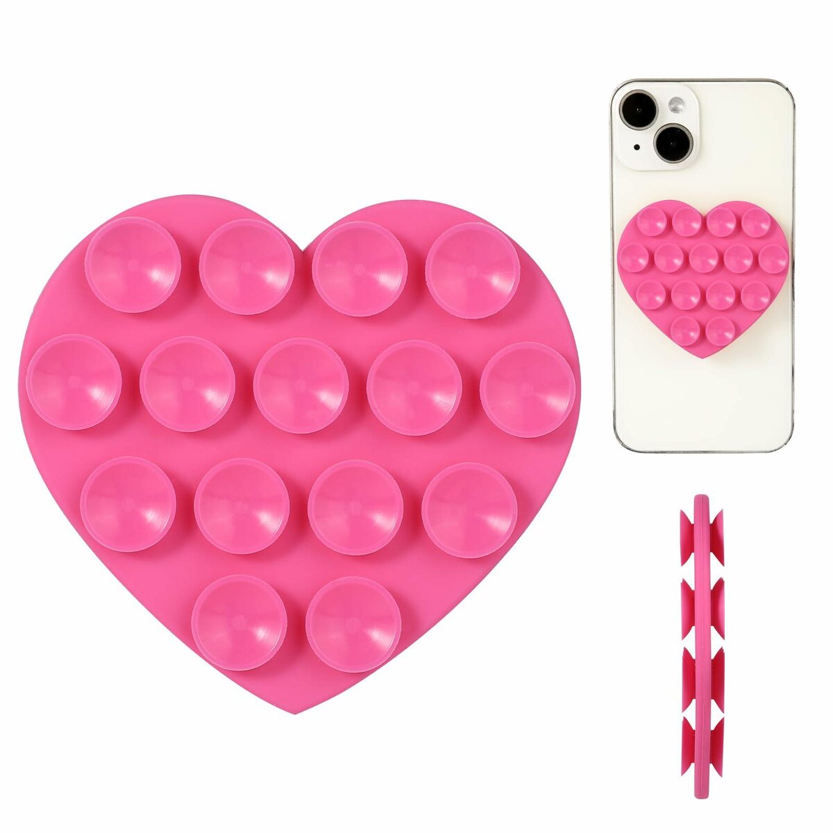 Double sided phone suction grip