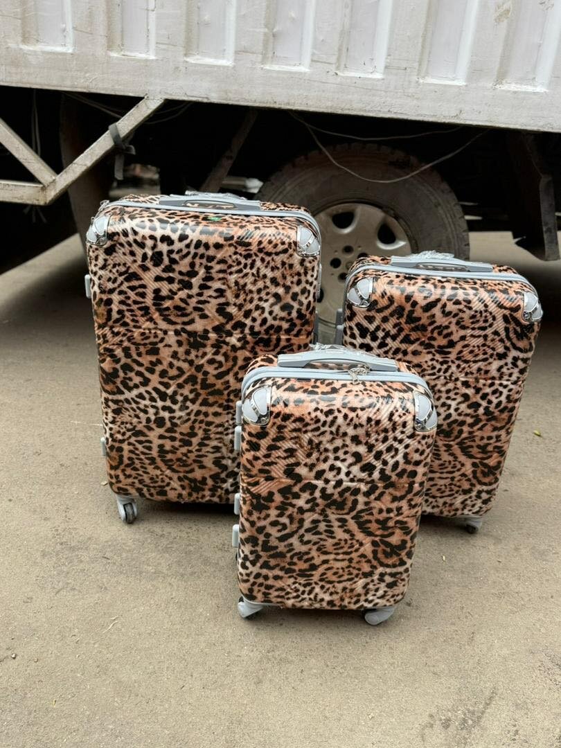 Valises à motif léopard mode