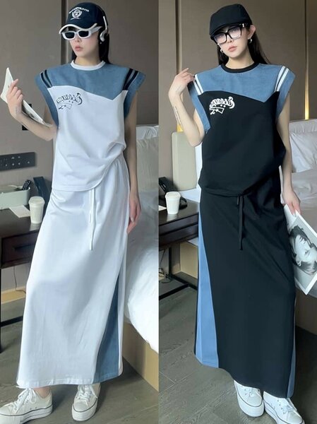 Двойка футболка с юбкой