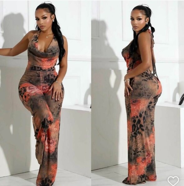 Robe maxi imprimée chic