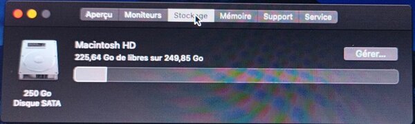 MacBook Pro 13'' 250 Go