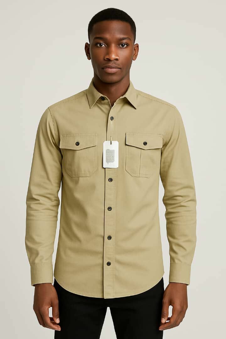 Chemise homme élégante manches longues