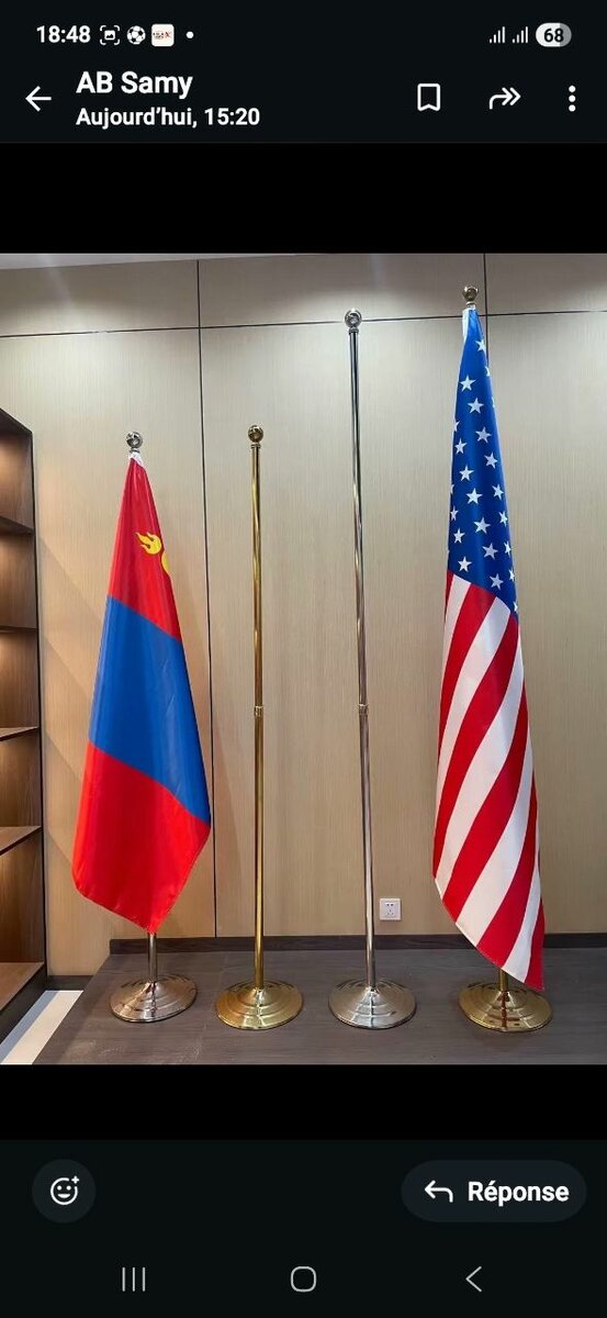 Poteaux de Drapeau en Métal