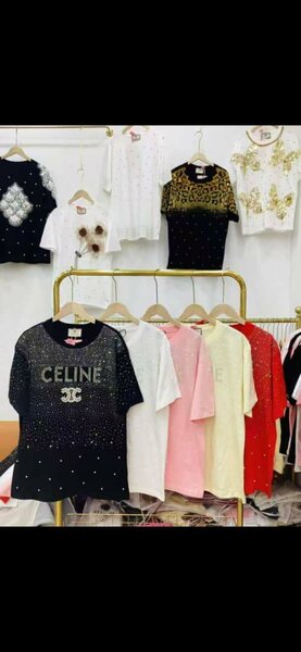 T-shirts tendance en strass