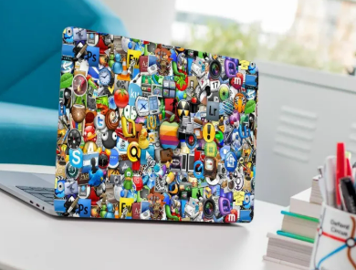 Universal Laptop Back Skin Sticker-Laptop Back Skin-Laptop Skin Vinyl Sticker Decal, 13 13.3 14.6 15 15.4 15.6 inch Laptop Skin Sticker Cover For All Laptops