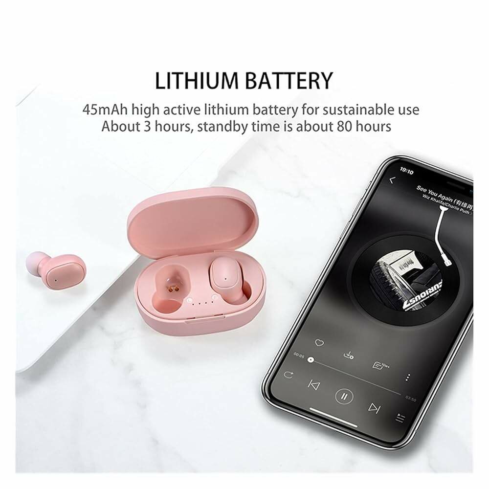 Écouteurs Sans Fil A6S Rose