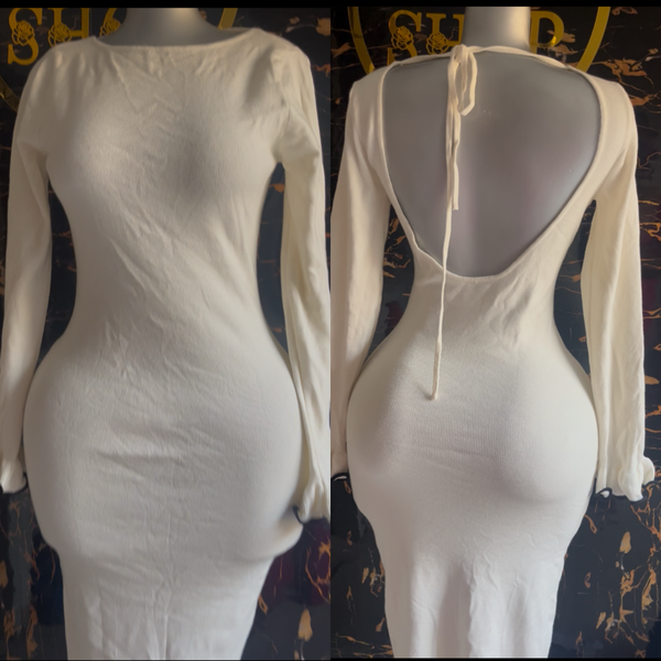 Robe élégante à dos ouvert