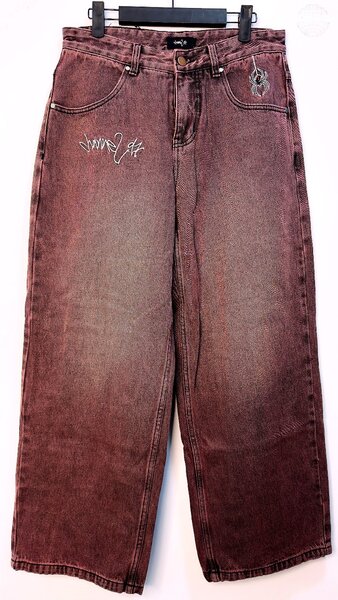 Jean baggy vintage brodé