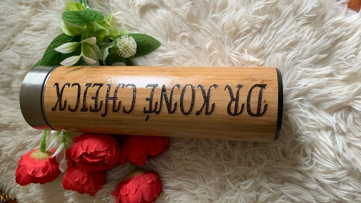 Gourde en bois personnalisée