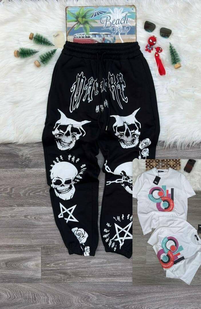 Pantalons jogging imprimés tendance