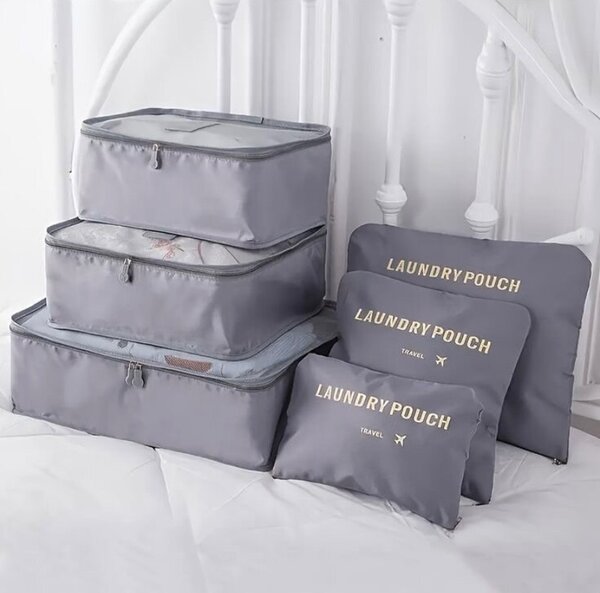 6 pcs Travel pouch set